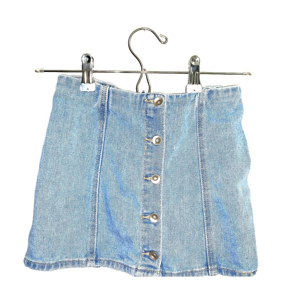 Forever 21 Button Down Jean Skirt